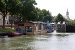 Muiden, 11 Juli 2008
Het slepen van Woonboot door de sluis van Muiden 2008