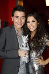 Amsterdam 27 oktober 2007
Jan Smit wint TMF award voor beste zanger en Yolanthe Cabau v Kasbergen is er bij in de heineken music hall.