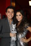 Amsterdam 27 oktober 2007
Jan Smit wint TMF award voor beste zanger en Yolanthe Cabau v Kasbergen is er bij in de heineken music hall.