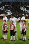 Eindhoven, 12 Maart 2008
UEFA 1/8 finale PSV-Tottenham Hotspur FC, eindstand 0-1
PSV wint na verlenging en straschoppen met 6-5 en gaat door naar de 1/4 Finale
Young Pyo Lee metRobbie Keane en Didier Zokora