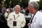 Brescia 15 mei 2008
Start van de Mille Miglia in Brescia. State of art rijdt met 2 porsches mee. 
Yuri Luzhkov de burgemeester van Moskou