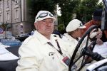 Brescia 15 mei 2008
Start van de Mille Miglia in Brescia. State of art rijdt met 2 porsches mee. 
Yuri Luzhkov de burgemeester van Moskou