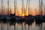 Zonsondergang in de jachthaven van Lelystad 2008