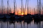 Zonsondergang in de jachthaven van Lelystad 2008