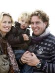 Bloemendaal 11 oktober 2008
Max Smulders Anouk Smulders en Edwin Smulders op het strand in Bloemendaal