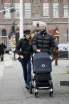 Amsterdam 8 januari 2008
Beertje v Beers met man  achter de kinderwagen.