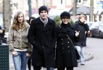 Amsterdam 24 december 2008
Een hoogzwangere Chantal janzen op straat met haar vriend Marco en zijn dochter
Peter Smulders bv