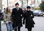 Amsterdam 24 december 2008
Een hoogzwangere Chantal janzen op straat met haar vriend Marco en zijn dochter
Peter Smulders bv