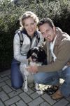 Ouderkerk aan de Amstel 3 oktober 2005
Halsband van blinde geleide honden.
 Christoph Haddad  met vriendin
Peter Smulders bv