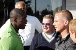 Amsterdam 14 oktober 2007
Stedman Graham ( ex Ophrah Winfrey op bezoek in Nederland. Hij ging varen met boot door de amsterdamse grachten en Golfen. Stedman met Jurgen Raymann en Clarence Seedorf
