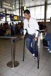 Amsterdam 8 juli 2008
Cristiano Ronaldo op krukken op vliegveld Schiphol nadat hij in Amsterdam geopereerd is aan zijn enkel.