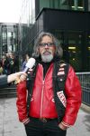 Amsterdam 29 oktober 2007
Rechtzaak  tegen de hells angels . oa Bram Moszkowicz en Big Willem v Boxtel zijn aanwezig.Daniel Uneputty