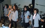 9 Mei 1987 Schiphol OostLuchthaven, optreden in Antwerpen(Stage ) en optreden in Haren ( Groningen ) een dag  met de Dolly Dots on Tour met Angela Groothuizen Ria Brieffies Patty Zomer Esther Oosterbeek en Angela Kramers
Foto Peter Smulders BV