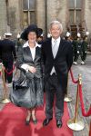 Den Haag 19 september 2007
Prinsjesdag op het binnenhof met de ministers en staatssecretaressen met hoedjes Eimert v Middelkoop met vrouw