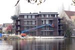Rotterdam 11 april 2008
Nieuwe huis Fatima de Moreiro Melo en Raymond Sluiter.. Het penthouse ligt aan het water.
