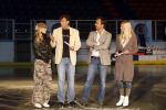 Amsterdam 23 oktober 2007
Nance Coolen en Gerard Joling bij presentatie sterren dansen op het ijs van sbs6  op de jaap eden baan. Geert Hoes en Sittah
