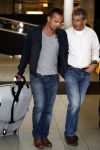 Amsterdam 27 augustus 2008
Geert Hoes en Arjen de vriend van Percy arriveren op schiphol nadat ze op Aruba zijn geweest voor de begrafenis van Percy. Geert met Chiel v Praag
