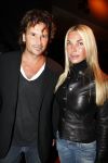 Amsterdam 23 januari 2008
Modeshow Blue Blood tijdens amsterdam fashion week. Georgios Petropulos met vrouw Nicole