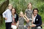 Apeldoorn 30 mei 2008
Prins Maurits Prinses Marilene en hun kinderen Prinses Anna Prins Lucas en Prinses Felicia  tijdens fotoshoot vanwege 10 jarig huwelijk in de apenheul.