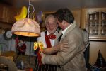 Den Haag, 19 December 2008
Premiere Russisch Staatscircus 2008
Hans Kazan samen met zijn 2 zonen op bezoek in de caravan van de wereldberoemde clown Popov
Foto Peter Smulders BV