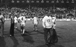 Stuttgart, 25 Mei 1988 PSV-Benfica, eindstand 0-0 Finale EC I ( voorloper van de Champions League ) en winnaar door strafschoppen na verlenging.
Jacques Ruts samen met op achtergrond Karel v d Brekel en Patrick Lodewijks
Foto Peter Smulders BV