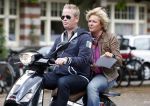 Amsterdam 18 mei 2008
Leco v Zadelhoff viert zijn 40e verjaardag met zijn vrienden in het hilton en ze maken een scooter rally door Amsterdam. 
Caroline Tensen met John Luken