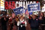 New York 3 november 2008
John Mc Cain aanhangers op time square in New York.
Peter Smulders bv