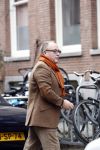 Amsterdam 26 januari 2008
Joop Braakhekke met hond aan het winkelen.