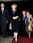 Apeldoorn 19 januari 2008
Prinses Margriet Pieter v Vollenhoven Prins Maurits Prinses Marilene Prins Bernhard jr  een zwangere Prinses Annette Prins Pieter Christiaan Prinses Anita Prins Floris Prinses Aimee Koningin Beatrix Prins Constantijn Prinses Laurentien Prins Friso Prinses Maebel Wisse Smit Prins Carlos en Prinses carolien bij voorstelling in Theater tbv vefrjaardag prinses Margriet.