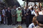 Eersel, 30 April 1977
Prins Beatrix samen met Prins Claus v Amsberg op bezoek bij de gemeente Eersel. Verder op de foto burgemeester Hans v Agt