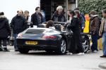 Laren 14 april 2008
Opnames Gooische vrouwen  met Linda de Mol Susan Visser Tjitske Reidinga en Alex Klaasen. Ze rijden in Gooische vrouwen met Linda de Mol haar porsche cabrio.