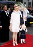 Den Haag 20 oktober 2007
Mabel Wisse Smit Prins Friso en hun dochters Luana en Zaria bij de doop van prinses Ariane.