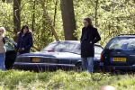 Amsterdam 12 april 2008
Matthijs v Nieuwkerk en zijn vrouw Karin v Nieuwkerk in hun Jaguar Cabrio sport.
