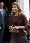 Amsterdam 6 oktober 2008
prinses Maxima op bezoek bij de nederlandse bank. Maxima draagt een rood leren/leer jasje.
Peter Smulders bv