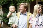 Wassenaar 11 juli 2008
Foto uurtje met prinses Maxima Prins Willem Alexander  en hun dochters Amalia Alexia en Ariane . Ze komen aanrijden in bakfiets.
Peter Smulders bv