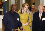 Rotterdam 13 november 2008
Prinses Maxima aanwezig bij bjeenkomst van club de madrid in de van nelle fabriek in Rotterdam. Maxima draagt een pakje met bont. Maxima met  Ronald Venetiaan
Peter Smulders bv