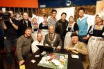 Volendam 22 januari 2008
Nick en Simon Jan Keizer en George Baker promoten dat de plaats volendam op een nieuw monopoly spel komt.