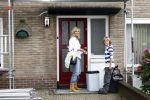 Blaricum/ Hilversum 25 augustus 2008
Rene Natasja Maxim en Didier Froger verhuizen van hun vila naar een rijtjes huis voor het programma Geen cent te makken.