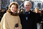 Amsterdam 1 februari 2008
Feest koningin Beatrix en Prinses Margriet voor hun 70e en 65e verjaardag in Carre.
Onno Ruding met zijn vrouw