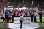 Arnhem, 20 April 2008 Kompetitiewedstrijd Vitesse-PSV, eindstand 0-1 Seizoen 2007/2008
PSV Landskampioen en wordt er dus feest gevierd