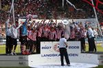 Arnhem, 20 April 2008 Kompetitiewedstrijd Vitesse-PSV, eindstand 0-1 Seizoen 2007/2008
PSV Landskampioen en wordt er dus feest gevierd