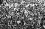 Stuttgart, 25 Mei 1988 PSV-Benfica, eindstand 0-0 Finale EC I ( voorloper van de Champions League ) en winnaar door strafschoppen na verlenging.
PSV Supporters
Foto Peter Smulders BV