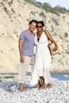Ibiza 5 juli 2008
Patty Brard met haar verloofde Antoine op het strand vanTropicana op ibiza.