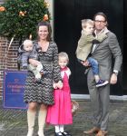Apeldoorn 02 November 2008Op paleis het Loo is vandaag de jongste zoon van Prins Bernhard en Prinses Annette gedoopt 
Op de foto Prins Bernhard Prinses Annette en Prins Samuel, Prinses Isabella en Prins Benjamin