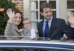 Apeldoorn 2 November 2008 Op paleis het Loo is vandaag de jongste zoon van Prins Bernhard en Prinses Annette gedoopt 
Op de foto Prins Floris en Prinses Aimee en dochter Prinses Magali