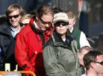 Lech 26 februari 2008
Prinses Caroline v Monaco en Prins Ernst v Hannover op skivakantie in lech.  Ze steken allebei een sigaret op.
Peter Smulders bv