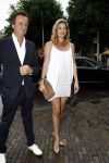 Amsterdam 20 juli 2008
Doutzen Kroes samen met directeur Rene de Bruin bij feest van Bjorn Borg in de stadsschouwburg ivm 15 jarig bestaan Bjorn Borg kleding.