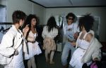 9 Mei 1987 Schiphol OostLuchthaven, optreden in Antwerpen(Stage ) en optreden in Haren ( Groningen ) een dag  met de Dolly Dots on Tour met Angela Groothuizen Ria Brieffies Patty Zomer Esther Oosterbeek en Angela Kramers
Foto Peter Smulders BV