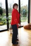 Nootdorp,  29 Maart 2008
Rita Verdonk met haar krukken
Foto Peter Smulders BV