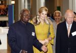 Rotterdam 13 november 2008
Prinses Maxima aanwezig bij bjeenkomst van club de madrid in de van nelle fabriek in Rotterdam. Maxima draagt een pakje met bont. Maxima met  Ronald Venetiaan
Peter Smulders bv